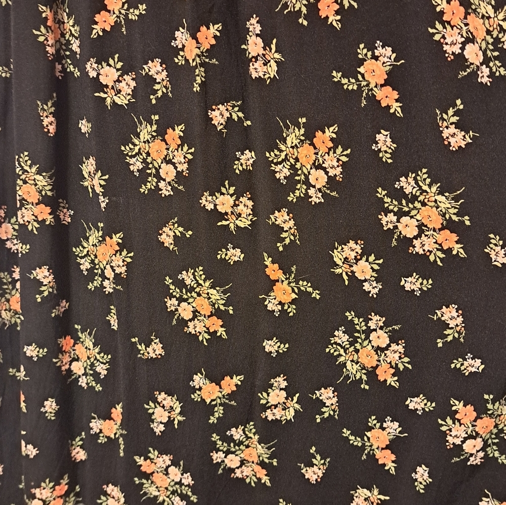No Comment Size M Floral Maxi Dress with Knit Top & Spaghetti Straps - Picture 4 of 5